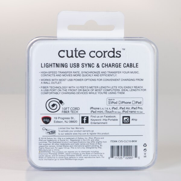 iHip Cute 10FT Lightening Cable