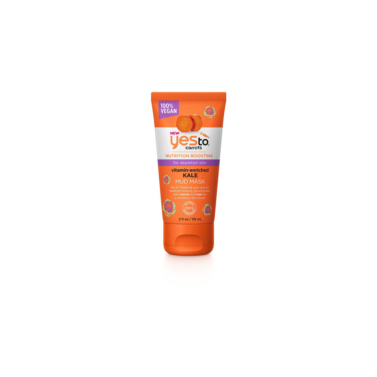 Yes To Carrots Nutrition Boosting Kale Mud Mask, 2 OZ