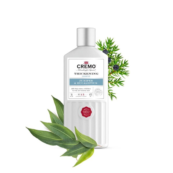 Cremo Thickening Shampoo, Juniper & Eucalyptus, 16 OZ