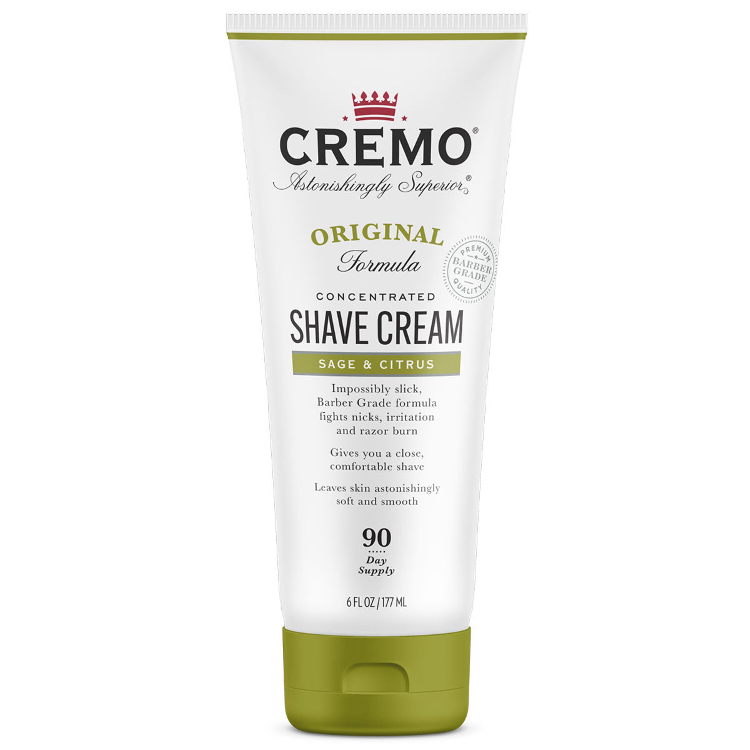 Cremo Sage & Citrus Shave Cream, 6 OZ