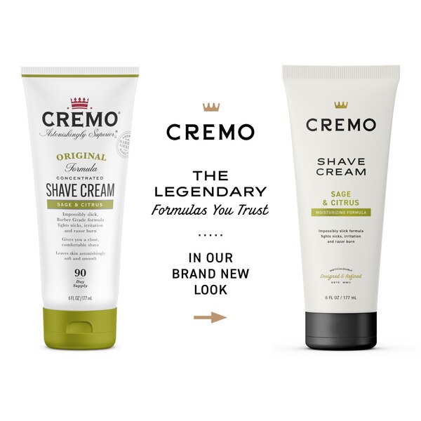 Cremo Concentrated Shave Cream, Sage & Citrus, 6 OZ