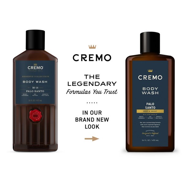 Cremo Reserve Collection Palo Santo Body Wash, 16 OZ