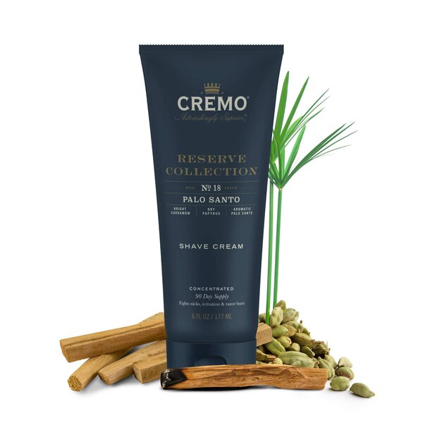 Cremo Reserve Collection Shave Cream, Palo Santo, 6 OZ