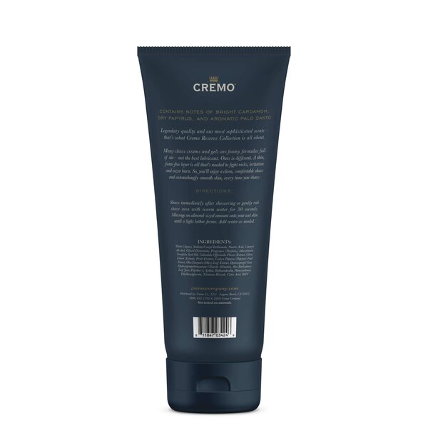 Cremo Reserve Collection Shave Cream, Palo Santo, 6 OZ