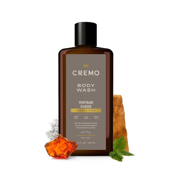 Cremo Body Wash, Vintage Suede, 16 OZ