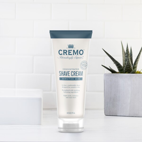 Cremo Concentrated Shave Cream for Sensitive Skin, 6 OZ