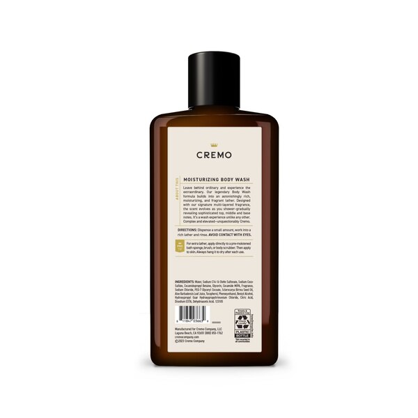 Cremo Body Wash, Italian Bergamot, 16 OZ