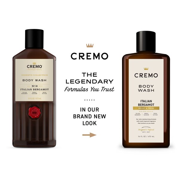 Cremo Body Wash, Italian Bergamot, 16 OZ