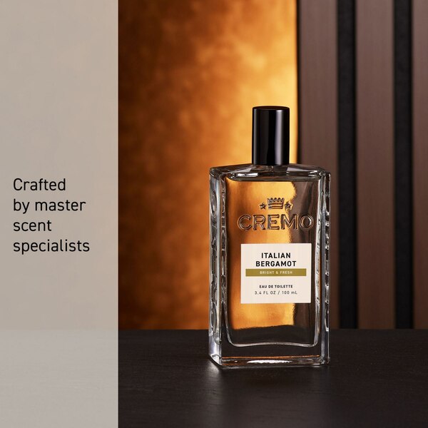 Cremo Cologne Spray, Italian Bergamot, 3.4 OZ