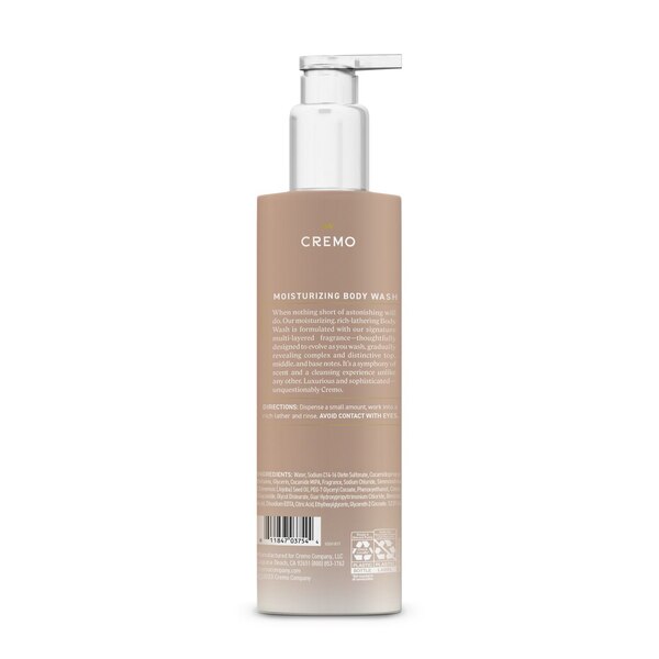 Cremo Body Wash, White Jasmine Amber, 16 OZ