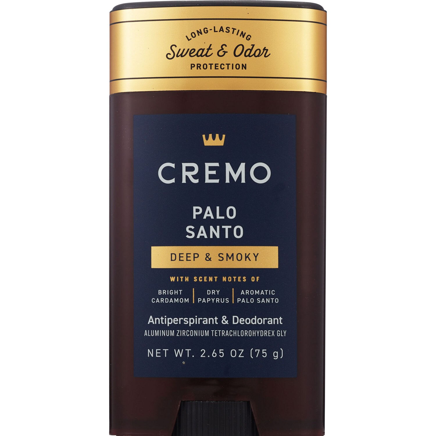 Cremo Anti-Perspirant Deodorant, Palo Santo, 2.65 OZ