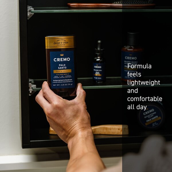 Cremo Anti-Perspirant Deodorant, Palo Santo, 2.65 OZ
