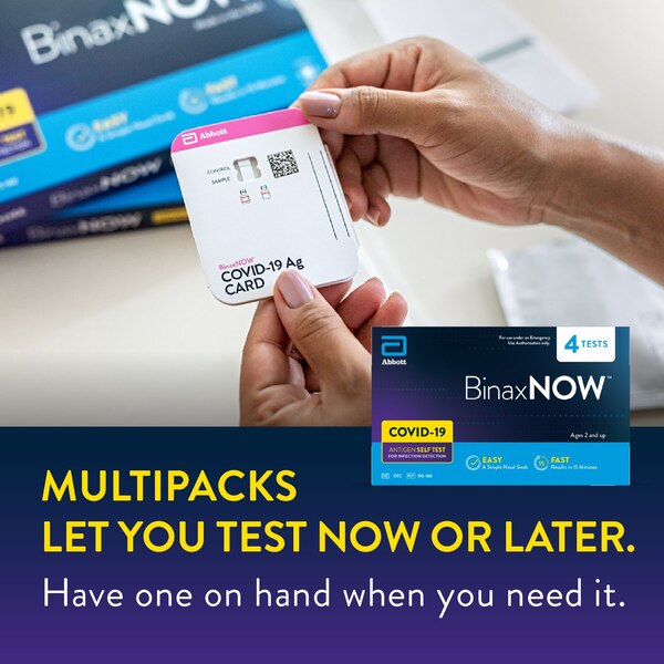 BinaxNOW COVID-19 Antigen Self Test, 4 CT