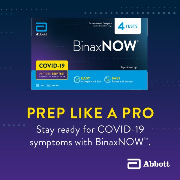 BinaxNOW COVID-19 Antigen Self Test, 4 CT