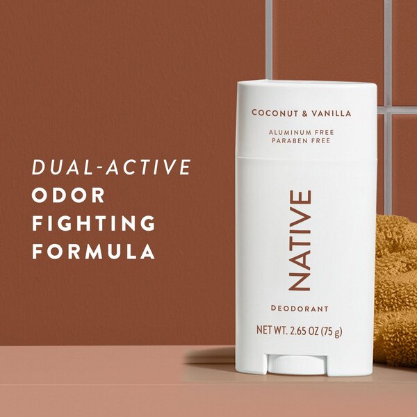 Native Deodorant Stick, Coconut & Vanilla, 2.65 OZ