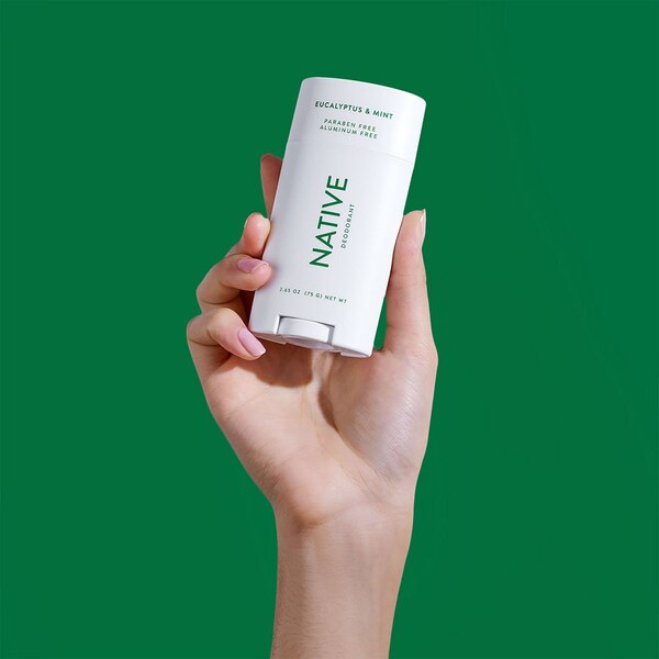Native Deodorant Stick, Eucalyptus & Mint, 2.65 OZ