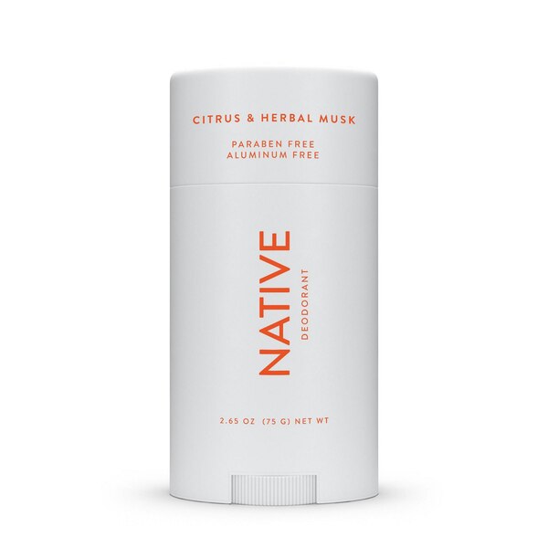 Native Deodorant Stick, Citrus & Herbal Musk, 2.65 OZ