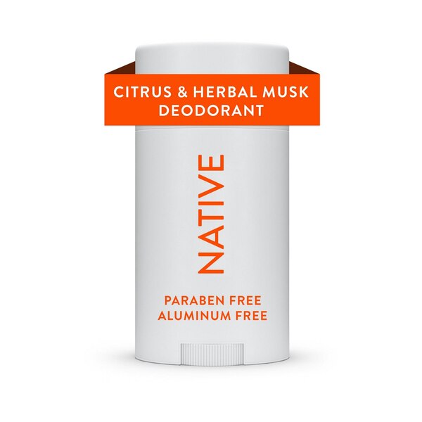 Native Deodorant Stick, Citrus & Herbal Musk, 2.65 OZ