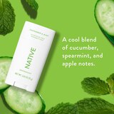 Native Deodorant Stick, Cucumber & Mint, 2.65 OZ, thumbnail image
