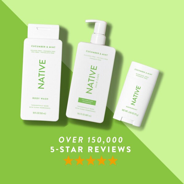 Native Deodorant Stick, Cucumber & Mint, 2.65 OZ