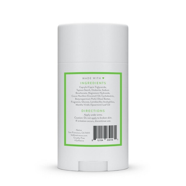 Native Deodorant Stick, Cucumber & Mint, 2.65 OZ
