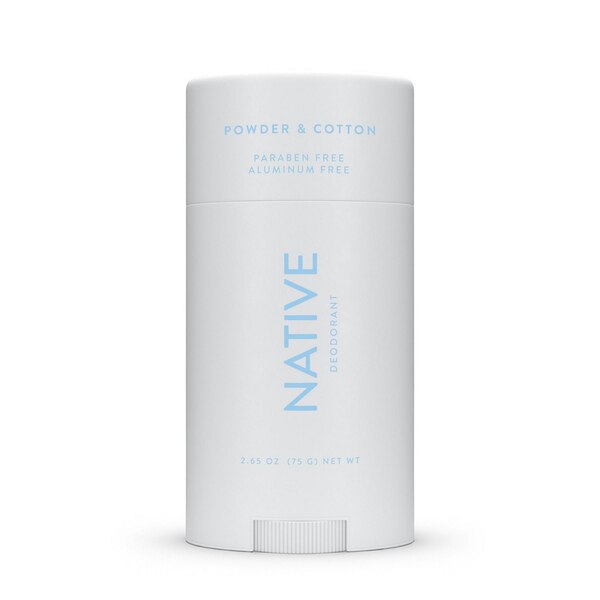 Native Deodorant Stick, Powder & Cotton, 2.65 OZ