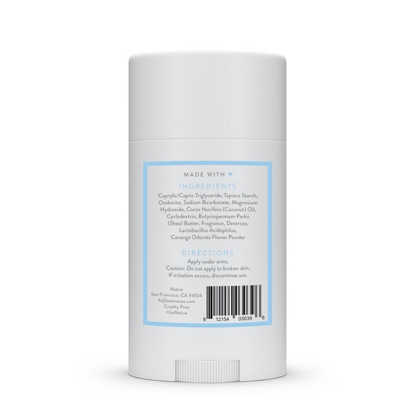 Native Deodorant Stick, Powder & Cotton, 2.65 OZ
