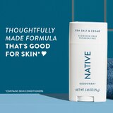 Native Deodorant Stick, Sea Salt & Cedar, 2.65 OZ, thumbnail image