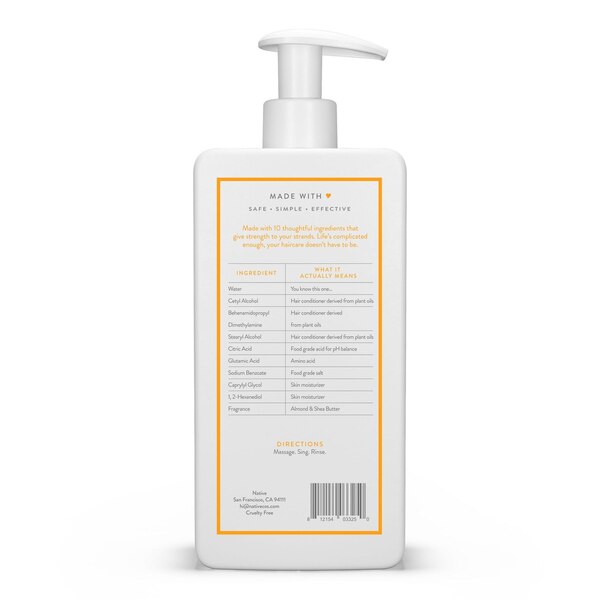 Native Strengthening Conditioner, Almond & Shea Butter, 16.5 OZ