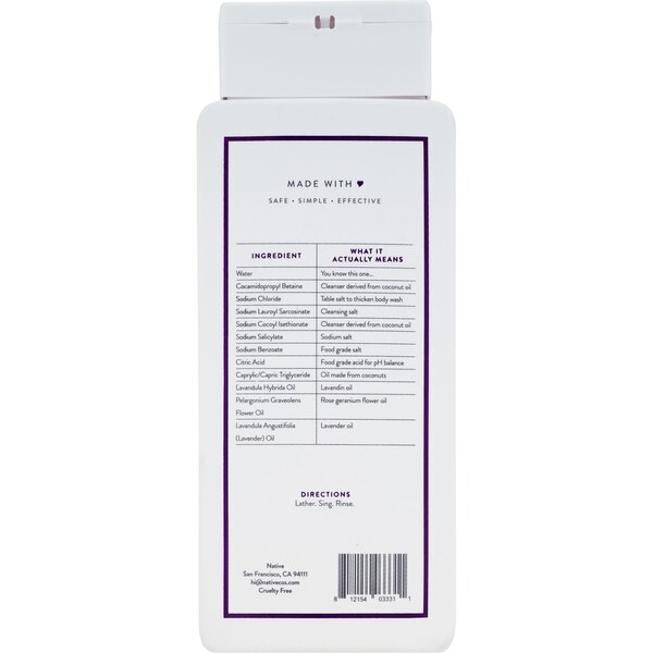 Native Body Wash, 18 OZ