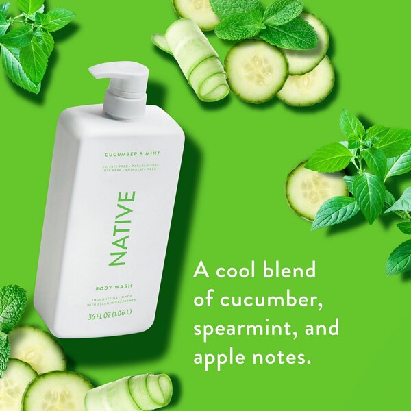 Native Body Wash, Cucumber Mint