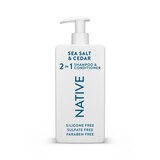 Native Full & Thick 2-in-1 Shampoo & Conditioner, Sea Salt & Cedar, 16.5 OZ, thumbnail image