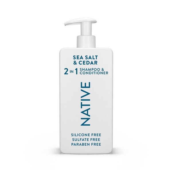 Native Full & Thick 2-in-1 Shampoo & Conditioner, Sea Salt & Cedar, 16.5 OZ