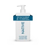 Native Full & Thick 2-in-1 Shampoo & Conditioner, Sea Salt & Cedar, 16.5 OZ, thumbnail image