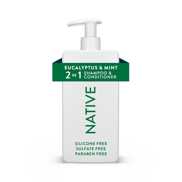 Native Scalp Refreshing 2-in-1 Shampoo & Conditioner, Eucalyptus & Mint, 16.5 OZ