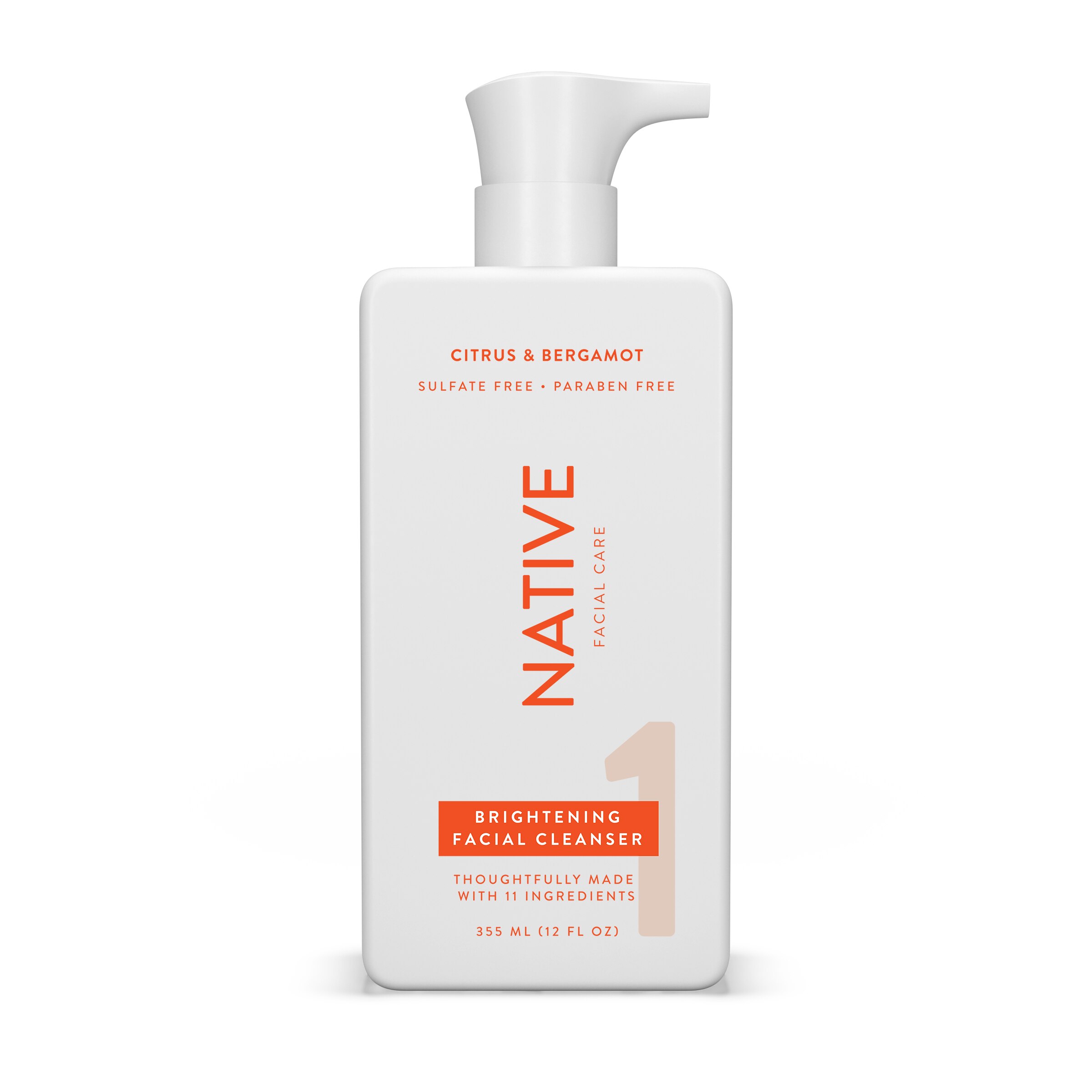 Native Citrus & Bergamot Brightening Vitamin C Facial Cleanser, 12 OZ