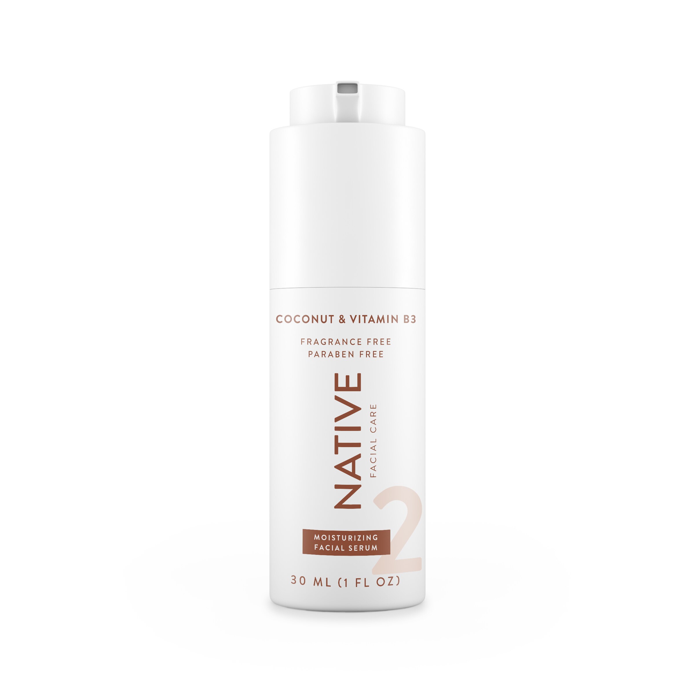 Native Coconut & Vitamin B3 Moisturizing Facial Serum, Fragrance-Free, 1 OZ