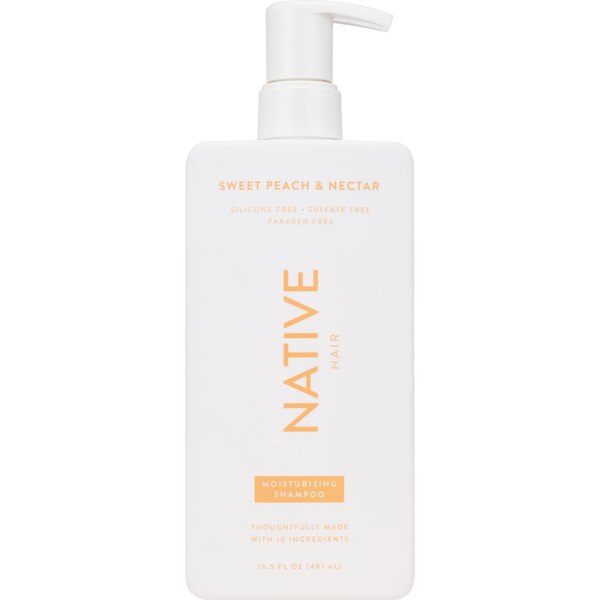 Native Moisturizing Shampoo, Sweet Peach & Nectar, 16.5 OZ