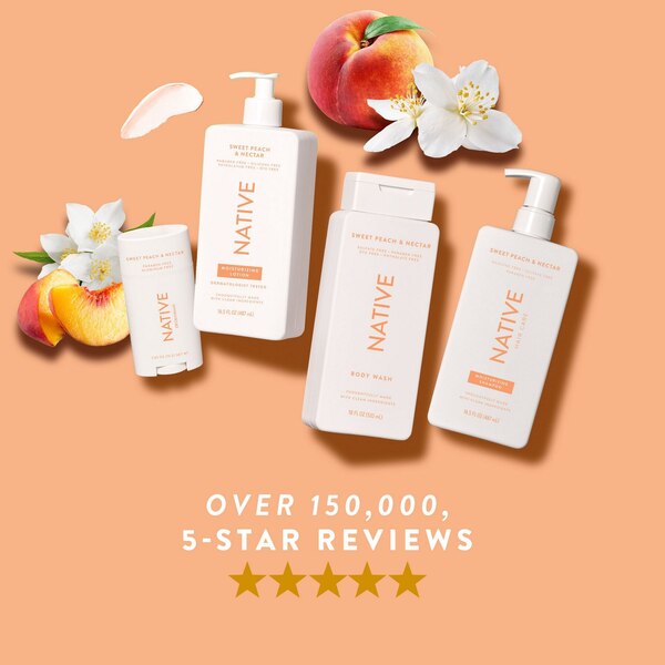 Native Moisturizing Shampoo, Sweet Peach & Nectar, 16.5 OZ