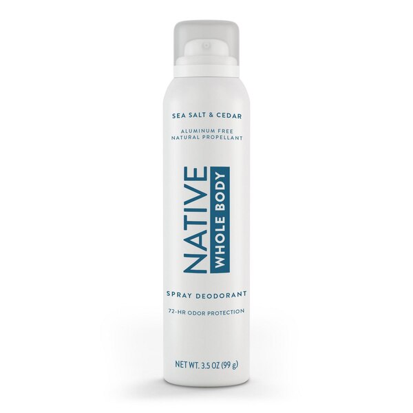 Native Aluminum Free All Day Deodorant & Body Spray, Sea Salt & Cedar, 3.5 OZ