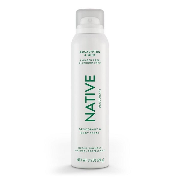 Native Deodorant & Body Spray, Eucalyptus & Mint, 3.5 OZ