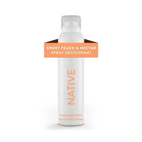 Native Aluminum Free All Day Deodorant Body Spray, Sweet Peach & Nectar, 3.5 OZ