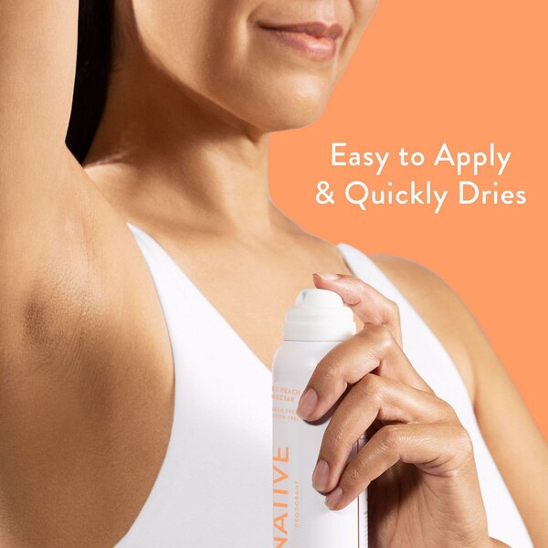 Native Aluminum Free All Day Deodorant Body Spray, Sweet Peach & Nectar, 3.5 OZ