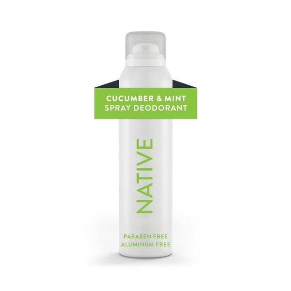 Native Aluminum Free All Day Deodorant & Body Spray, Cucumber & Mint, 3.5 OZ