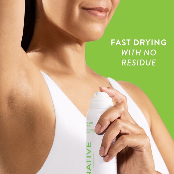 Native Aluminum Free All Day Deodorant & Body Spray, Cucumber & Mint, 3.5 OZ