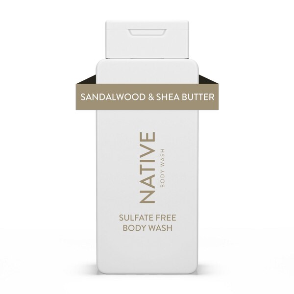 Native Body Wash, Sandalwood & Shea Butter, 18 OZ