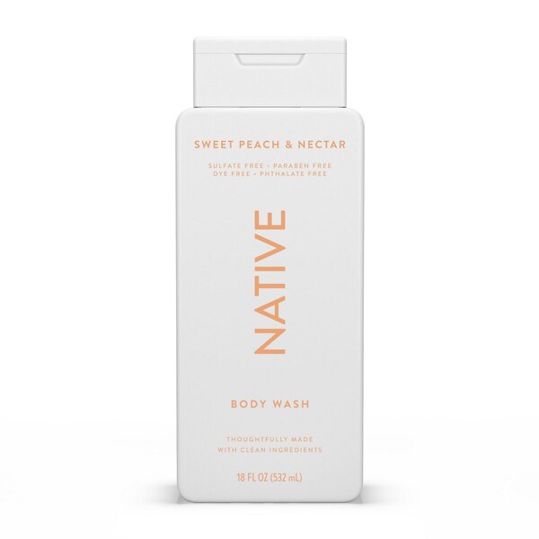 Native Body Wash, Sweet Peach and Nectar