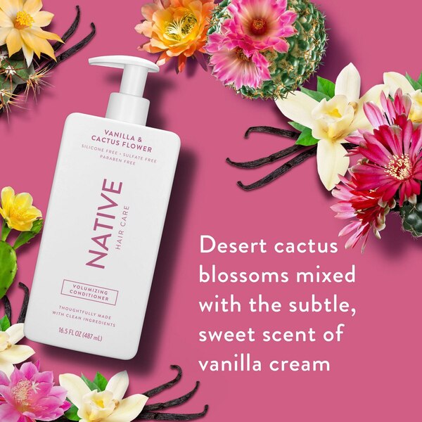 Native Volumizing Conditioner, Vanilla & Cactus Flower, 16.5 OZ
