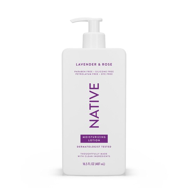 Native Hand and Body Lotion, Lavender & Rose
