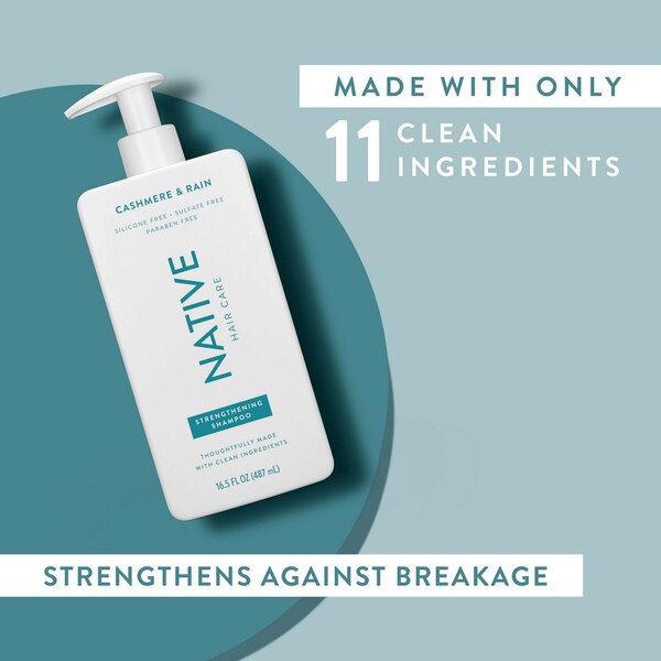 Native Strengthening Shampoo, Cashmere & Rain, 16.5 OZ